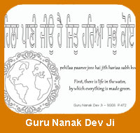 Coloring Page - Guru Ji Says - Guru Nanak Dev