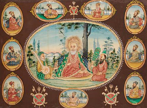 Lot 352 - The 10 Sikh Gurus