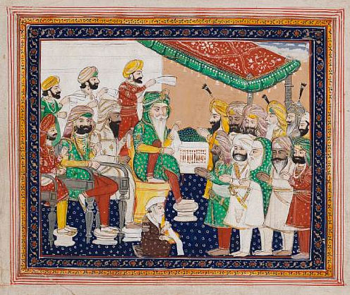 Maharajah Ranjit Singh in durbar Maharajah Ranjit Singh in durbar
