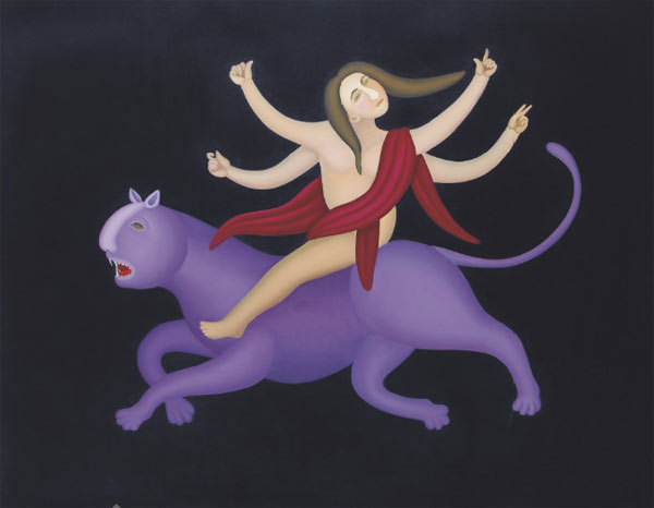 Manjit Bawa (1941-2008) - Untitled (Durga)