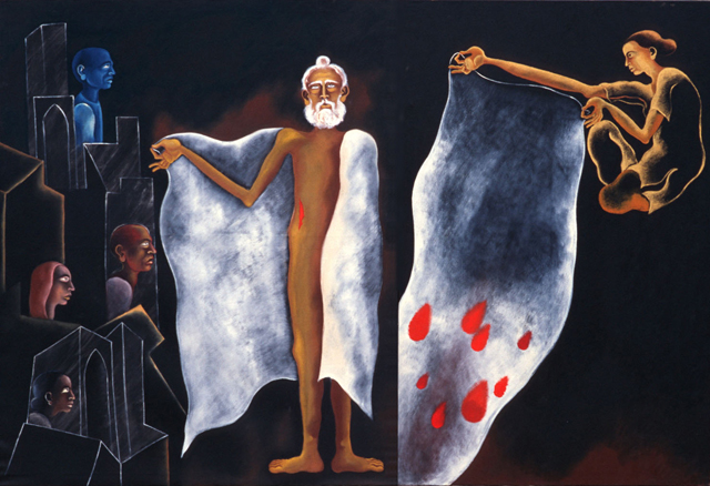 Wounds of 84 by Arpana Caur - Kapany Collection Wounds of 84 by Arpana Caur - Kapany Collection