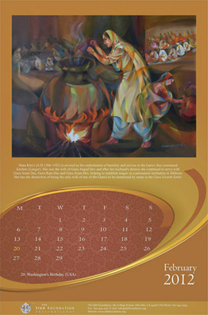 Sikh Foundation The Great Sikh Women 2012 Sikh Arts Calendar Sikh Foundation The Great Sikh Women 2012 Sikh Arts Calendar