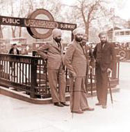 Sikh gentlemen in Central London c.1936 Sikh gentlemen in Central London c.1936