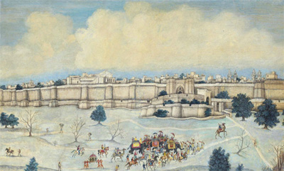 Sikh Art Watch - Sikhs before Lahore - India, 19th century Sikh Art Watch - Sikhs before Lahore - India, 19th century