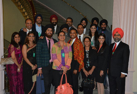 Sikhs presenting Punjabi phulkari to White House Sikhs presenting Punjabi phulkari to White House
