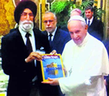 Sikh scholar speaks of Guru’s peace message at Vatican Sikh scholar speaks of Guru’s peace message at Vatican