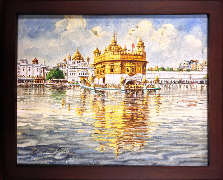 Original Sikh Art -Paintings of the Golden Temple by Sukhpreet Singh Original Sikh Art -Paintings of the Golden Temple by Sukhpreet Singh