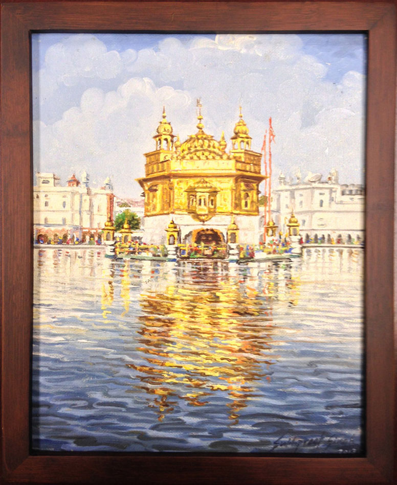 Golden Temple Canvas Painting Golden Temple Canvas Painting