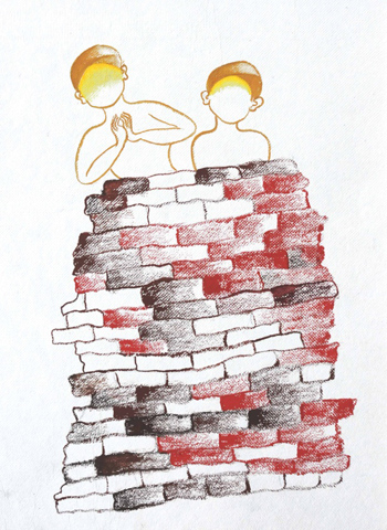 The Chote Sahibzade by Arpana Caur – watercolor on paper The Chote Sahibzade by Arpana Caur – watercolor on paper