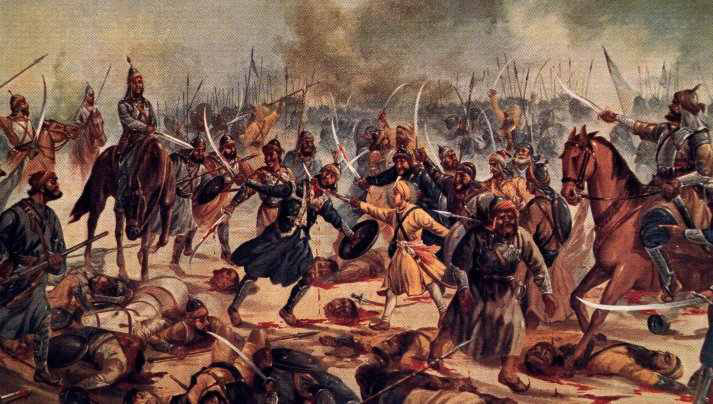 Baba Jujhar Singh in battle by Kirpal Singh Baba Jujhar Singh in battle by Kirpal Singh