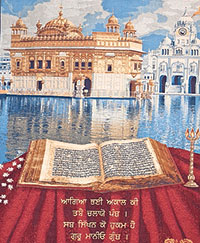 Wall hanging of the Golden Temple Wall hanging of the Golden Temple