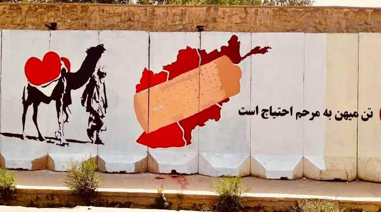 Kabul artists hit back with mural at terrorists who killed Sikhs Kabul artists hit back with mural at terrorists who killed Sikhs