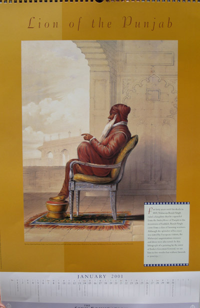 Sikh Fine Art Calendar 2001: The Kapany Collection