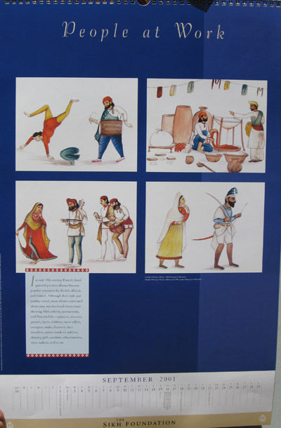 Sikh Fine Art Calendar 2001: The Kapany Collection