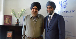 Minister Harjit Singh Sajjan visits the Sikh Foundation