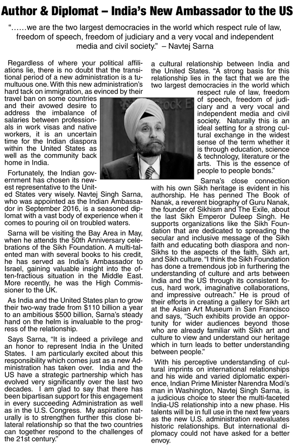 The Sikh Foundation in the News