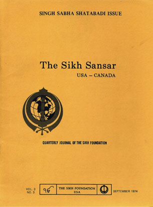 The ‘Sikh Sansar’ - Journal of the Sikh Foundation