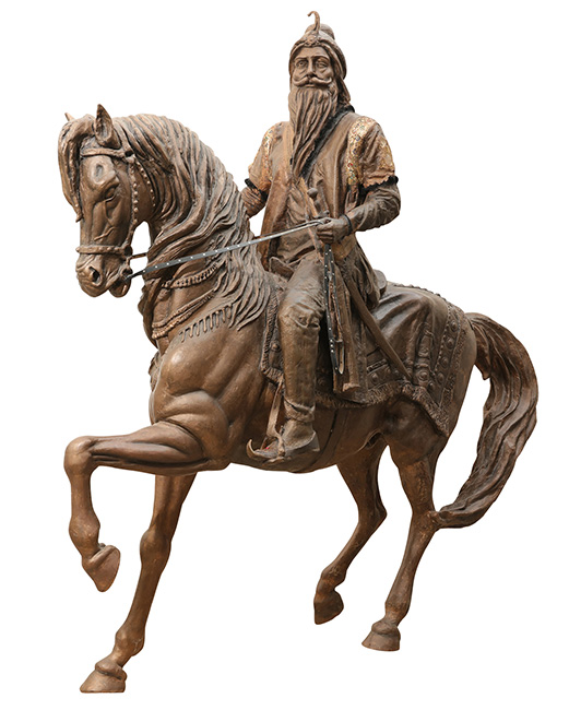 Maharaja Ranjit Singh Statue in Lahore Fort-Pakistan