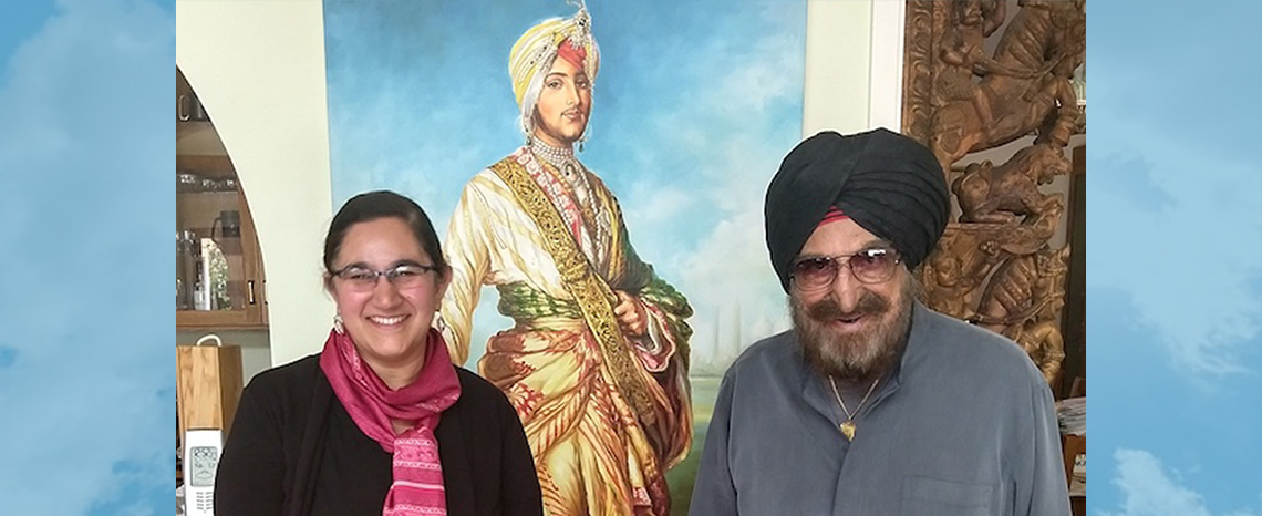 Dr. Narinder Singh Kapany with Sonia Dhami